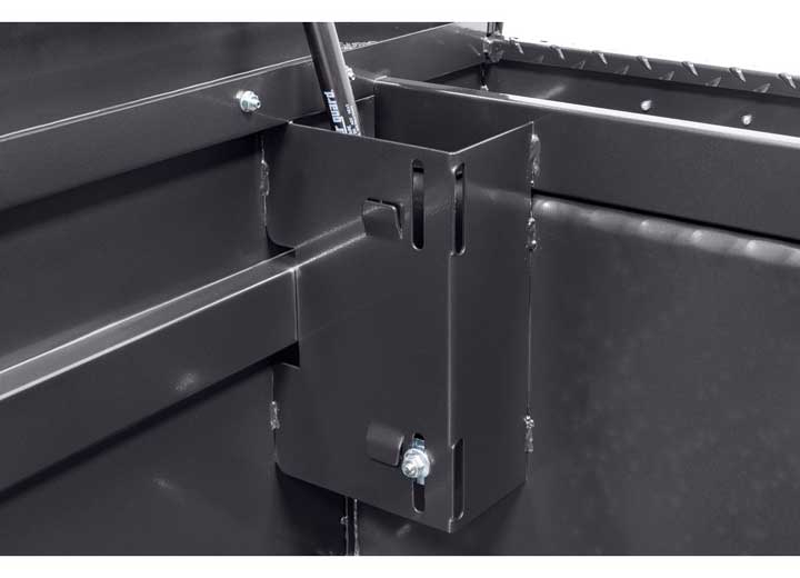 Weather Guard Full LOW PROFILE Aluminum Crossover Saddle-Style Pickup Truck Toolbox - Gunmetal Gray Powder Coat - WEA121-6-04