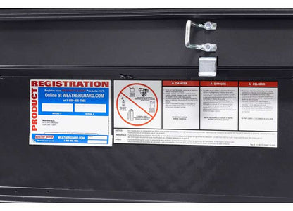 Weather Guard Full LOW PROFILE Aluminum Crossover Saddle-Style Pickup Truck Toolbox - Gunmetal Gray Powder Coat - WEA121-6-04