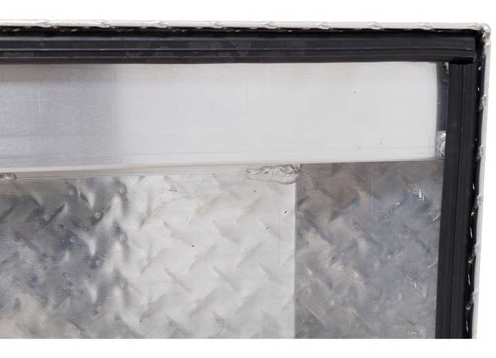 Weather Guard Full DEEP Aluminum Crossover Saddle-Style Pickup Truck Toolbox - Clear Gloss Powder Coat - WEA123-0-04