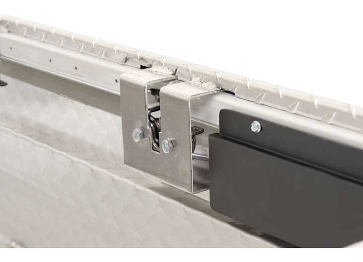 Weather Guard Full DEEP Aluminum Crossover Saddle-Style Pickup Truck Toolbox - Clear Gloss Powder Coat - WEA123-0-04