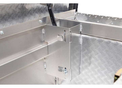 Weather Guard Full DEEP Aluminum Crossover Saddle-Style Pickup Truck Toolbox - Clear Gloss Powder Coat - WEA123-0-04