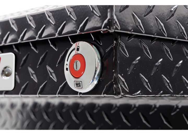 Weather Guard Full DEEP Aluminum Crossover Saddle-Style Pickup Truck Toolbox - Black Gloss Powder Coat - WEA123-5-04