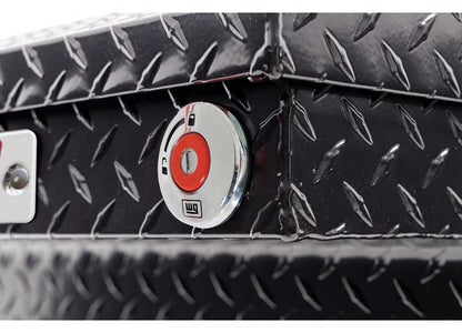 Weather Guard Full DEEP Aluminum Crossover Saddle-Style Pickup Truck Toolbox - Black Gloss Powder Coat - WEA123-5-04