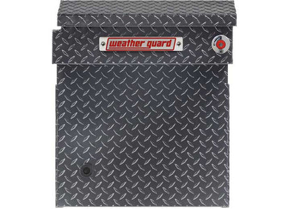 Weather Guard Full DEEP Aluminum Crossover Saddle-Style Pickup Truck Toolbox - Gunmetal Gray Powder Coat - WEA123-6-04