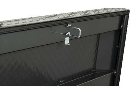 Weather Guard Full DEEP Aluminum Crossover Saddle-Style Pickup Truck Toolbox - Gunmetal Gray Powder Coat - WEA123-6-04