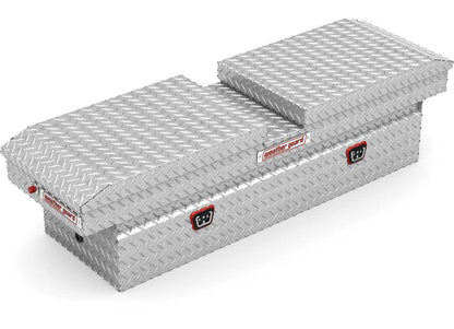 Weather Guard Full STANDARD GULL WING Aluminum Crossover Saddle-Style Pickup Truck Toolbox - Clear Gloss Powder Coat - WEA124-0-04