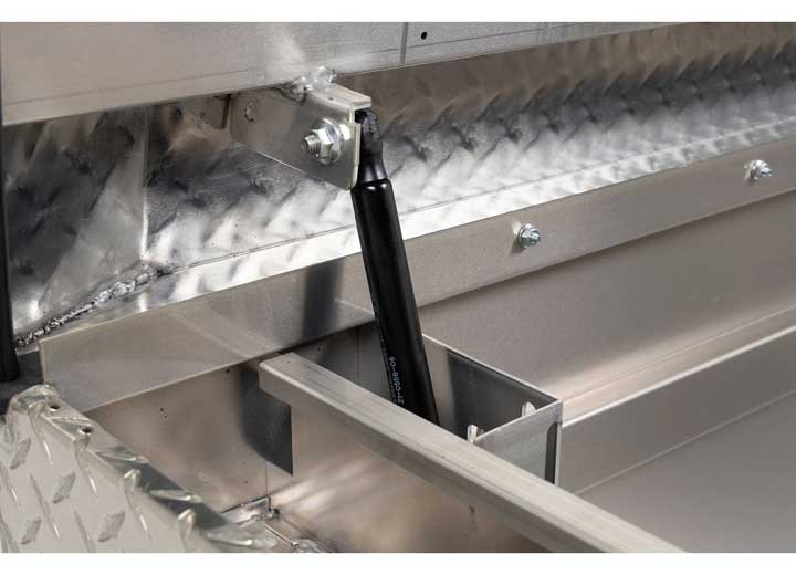 Weather Guard Full STANDARD Aluminum Crossover Saddle-Style Pickup Truck Toolbox - Clear Gloss Powder Coat - WEA127-0-04