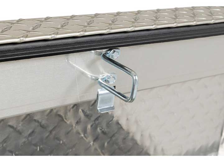 Weather Guard Full STANDARD Aluminum Crossover Saddle-Style Pickup Truck Toolbox - Clear Gloss Powder Coat - WEA127-0-04