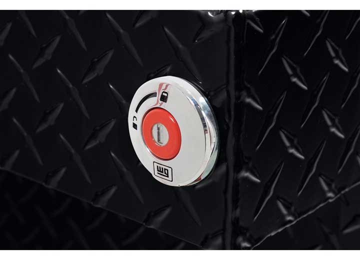 Weather Guard Full STANDARD Aluminum Crossover Saddle-Style Pickup Truck Toolbox - Black Gloss Powder Coat - WEA127-5-04