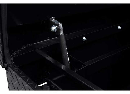 Weather Guard Full STANDARD Aluminum Crossover Saddle-Style Pickup Truck Toolbox - Black Gloss Powder Coat - WEA127-5-04