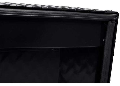 Weather Guard Full STANDARD Aluminum Crossover Saddle-Style Pickup Truck Toolbox - Black Gloss Powder Coat - WEA127-5-04