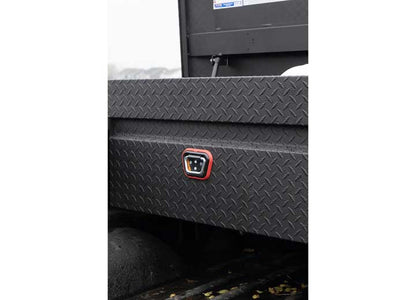 Weather Guard Full STANDARD Aluminum Crossover Saddle-Style Pickup Truck Toolbox - Textured Matte Black Powder Coat - WEA127-52-04