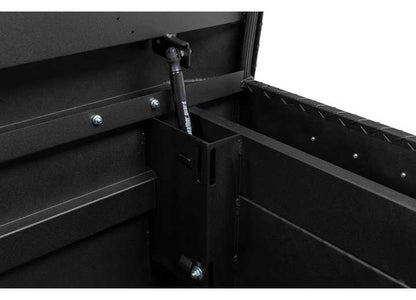 Weather Guard Full STANDARD Aluminum Crossover Saddle-Style Pickup Truck Toolbox - Textured Matte Black Powder Coat - WEA127-52-04
