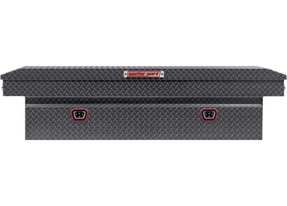 Weather Guard Full STANDARD Aluminum Crossover Saddle-Style Pickup Truck Toolbox - Gunmetal Gray Powder Coat - WEA127-6-04