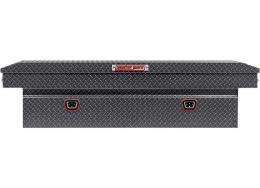 Weather Guard Full STANDARD Aluminum Crossover Saddle-Style Pickup Truck Toolbox - Gunmetal Gray Powder Coat - WEA127-6-04