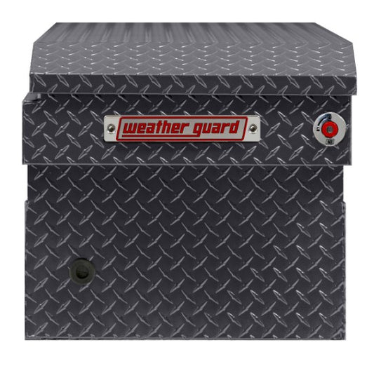 Weather Guard Full STANDARD Aluminum Crossover Saddle-Style Pickup Truck Toolbox - Gunmetal Gray Powder Coat - WEA127-6-04