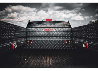 Weather Guard Full STANDARD Aluminum Crossover Saddle-Style Pickup Truck Toolbox - Gunmetal Gray Powder Coat - WEA127-6-04