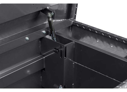 Weather Guard Full STANDARD Aluminum Crossover Saddle-Style Pickup Truck Toolbox - Gunmetal Gray Powder Coat - WEA127-6-04