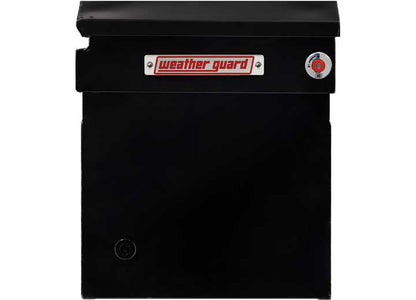 Weather Guard Full DEEP STEEL Crossover Saddle-Style Pickup Truck Toolbox - Black Gloss Powder Coat - WEA128-5-04