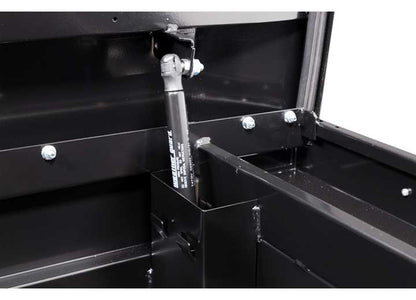 Weather Guard Full DEEP STEEL Crossover Saddle-Style Pickup Truck Toolbox - Black Gloss Powder Coat - WEA128-5-04