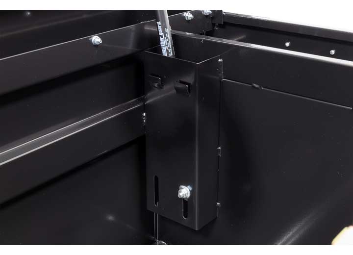 Weather Guard Full DEEP STEEL Crossover Saddle-Style Pickup Truck Toolbox - Black Gloss Powder Coat - WEA128-5-04