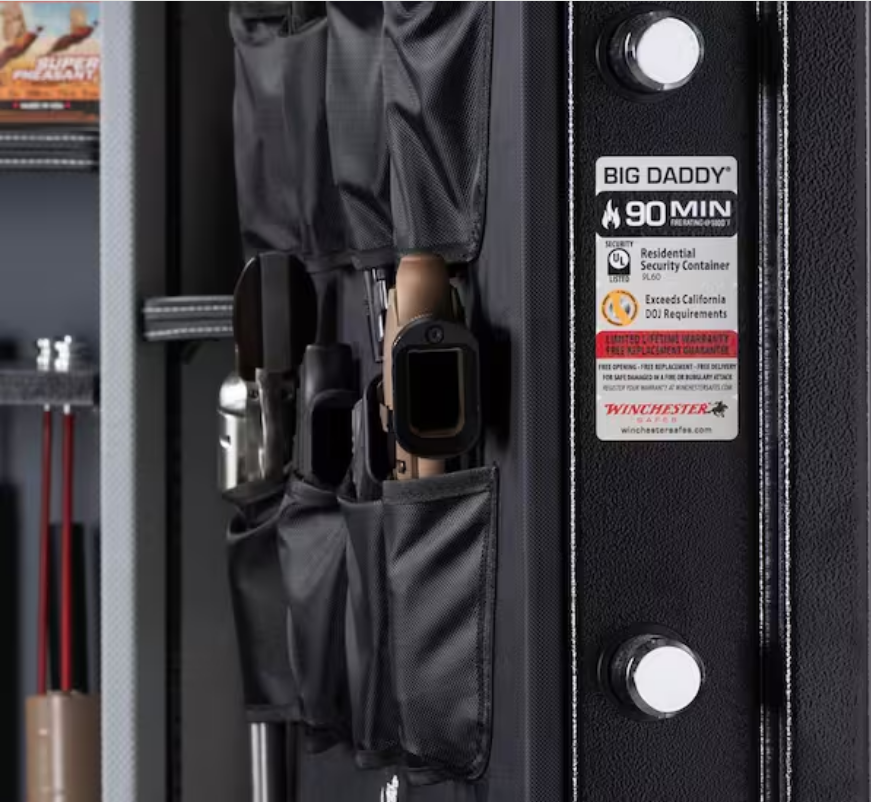 Winchester Big Daddy XLT2 Safe 78-Gun Capacity 90-Minute Fire Rated Black WTRBD-7246-52-7-E Discontinued-Special
