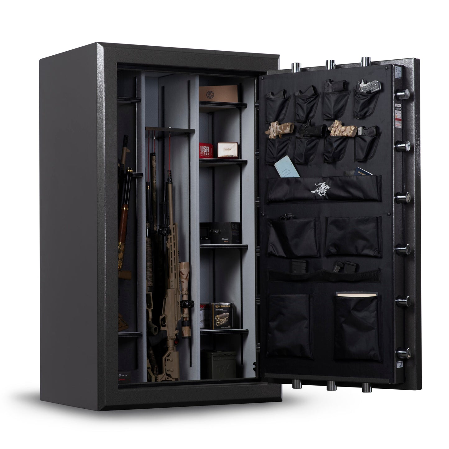 Winchester Legacy 53 Safe | (60+8) 68-Gun Capacity 2.5 Hour Fire Rated Slate WTRL-7242-53-16-E