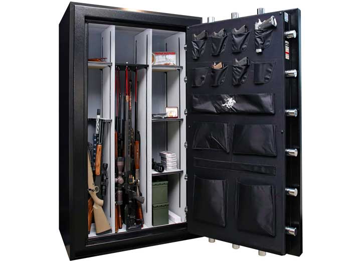Winchester Legacy 53 Safe | (60+8) 68-Gun Capacity 2.5 Hour Fire Rated Black WTRL-7242A-53-7-E