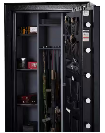 Winchester Legacy 53 Safe | (60+8) 68-Gun Capacity 2.5 Hour Fire Rated Black WTRL-7242A-53-7-E