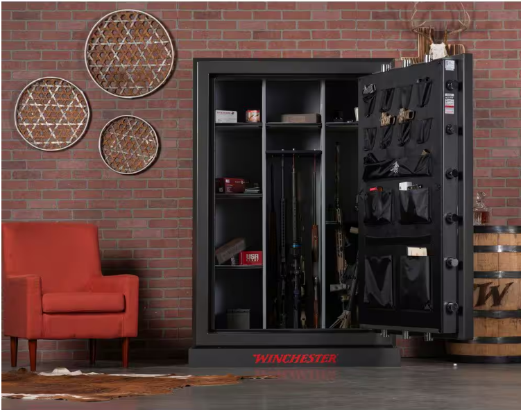 Winchester Legacy 62 Safe | (65+8) 73-Gun Capacity 2.5 Hour Fire Rated Slate WTRL-7250-62-16-E