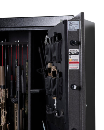 Winchester Ranger 42 Safe | (65+8) 73-Gun Capacity 60-Minute Fire Rated Two-Tone Slate & Black WTRR-5946-42-3-E