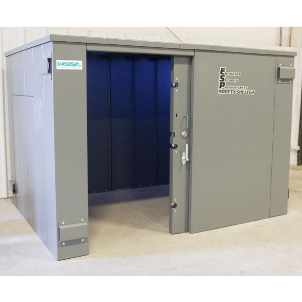 Swisher ESP Safety Shelter - Panelized/Modular Storm Shelter/Safe Room – EF5 Rated Protection Wheelchair Accessible 20 person capacity SR114x84G
