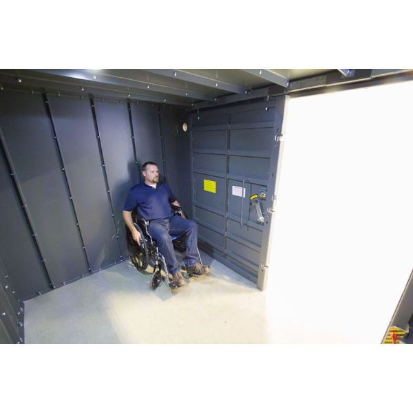 Swisher ESP Safety Shelter - Panelized/Modular Storm Shelter/Safe Room – EF5 Rated Protection Wheelchair Accessible 20 person capacity SR114x84G