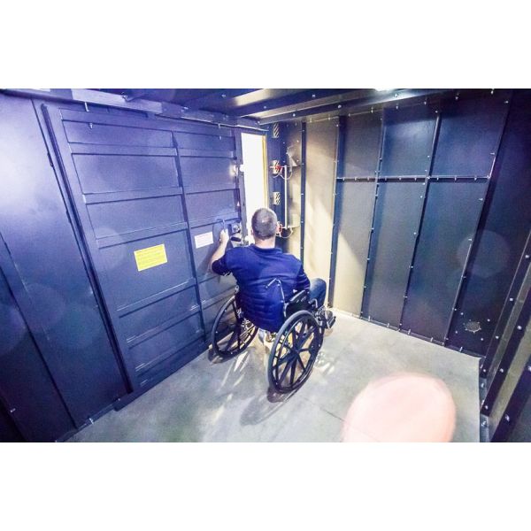 Swisher ESP Safety Shelter - Panelized/Modular Storm Shelter/Safe Room – EF5 Rated Protection Wheelchair Accessible 20 person capacity SR114x84G