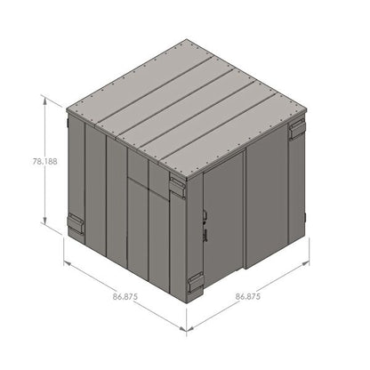 Swisher ESP Safety Shelter - Panelized/Modular Storm Shelter/Safe Room – EF5 Rated Protection 14 person capacity SR84x084G