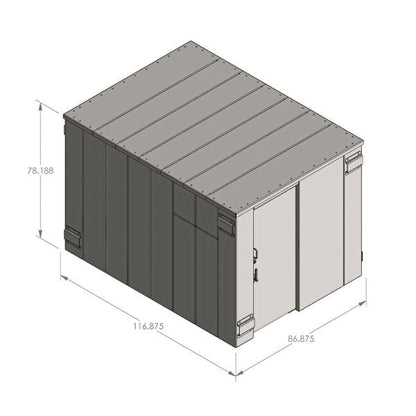 Swisher ESP Safety Shelter - Panelized/Modular Storm Shelter/Safe Room – EF5 Rated Protection 20 person capacity SR84x114G