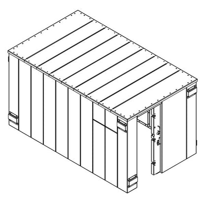 Swisher ESP Safety Shelter - Panelized/Modular Storm Shelter/Safe Room – EF5 Rated Protection 25 person capacity SR84x144G